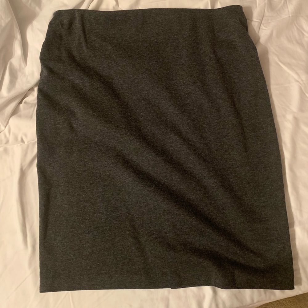 Dark Gray Old Navy Pencil Skirt Elastic Waistband